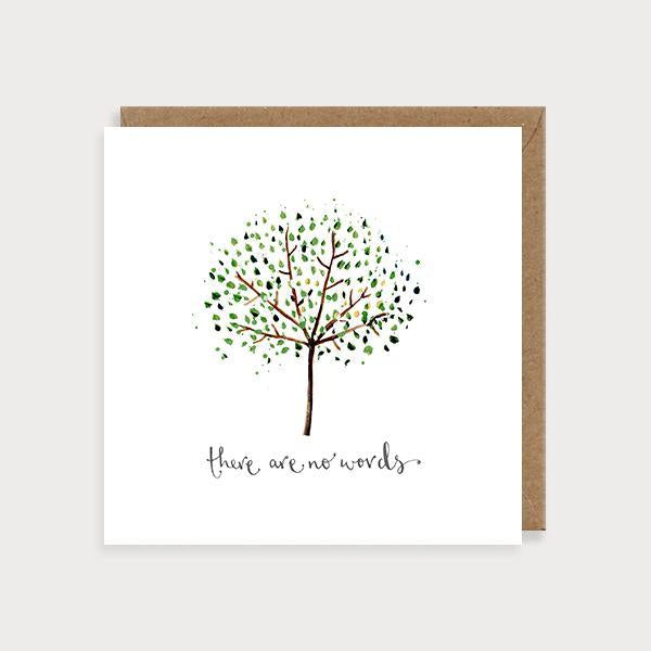 There Are No Words Tree Sympathy Card