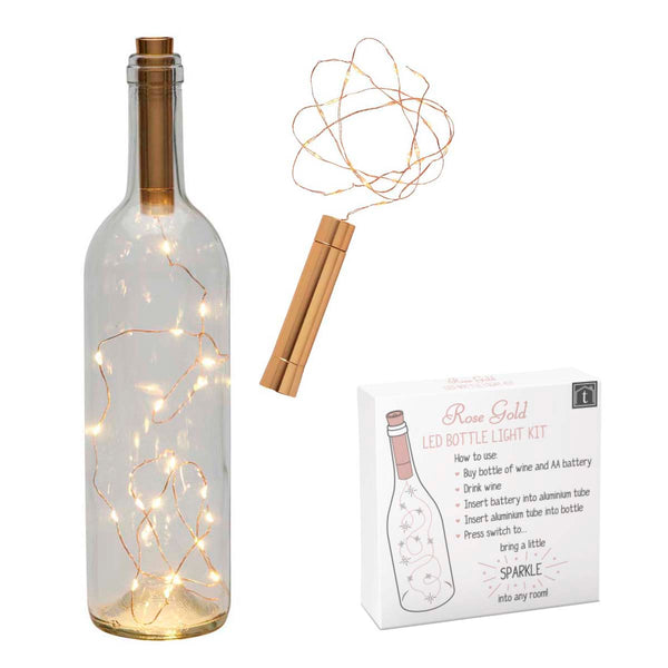 Rose Gold LED Bottle Light Kit