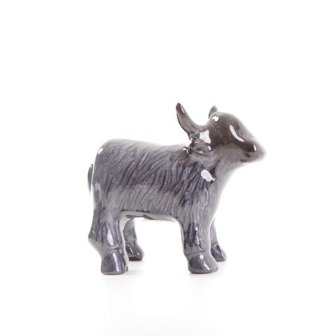 Brushed Black Highland Cow Large