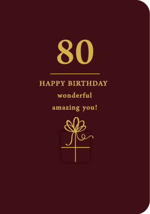 80 Happy Birthday Wonderful Amazing You!