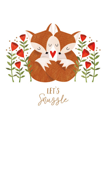 Let's Snuggle Valentine's Card