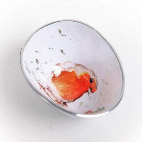Small Oval Bowl - Robin & Holly