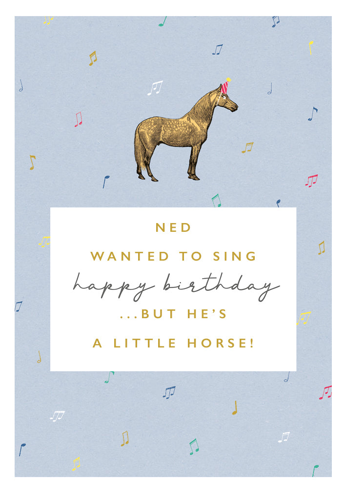 Little Horse Birthday Card