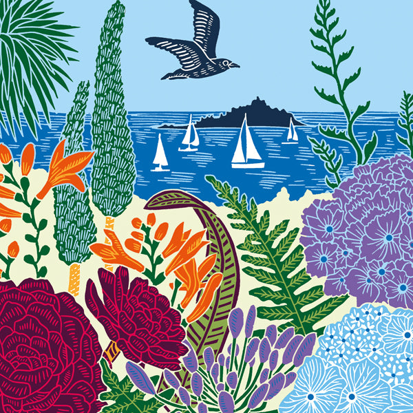 Gull & Sailing Boats Card