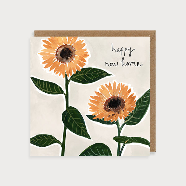 Sunflowers New Home Card