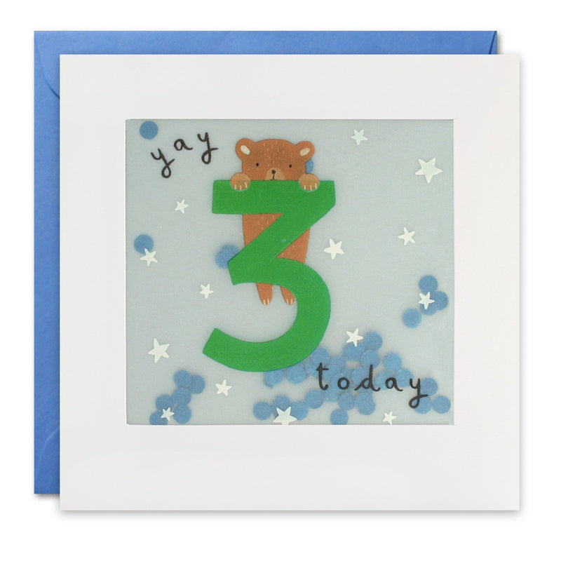 Age 3 Bear Card