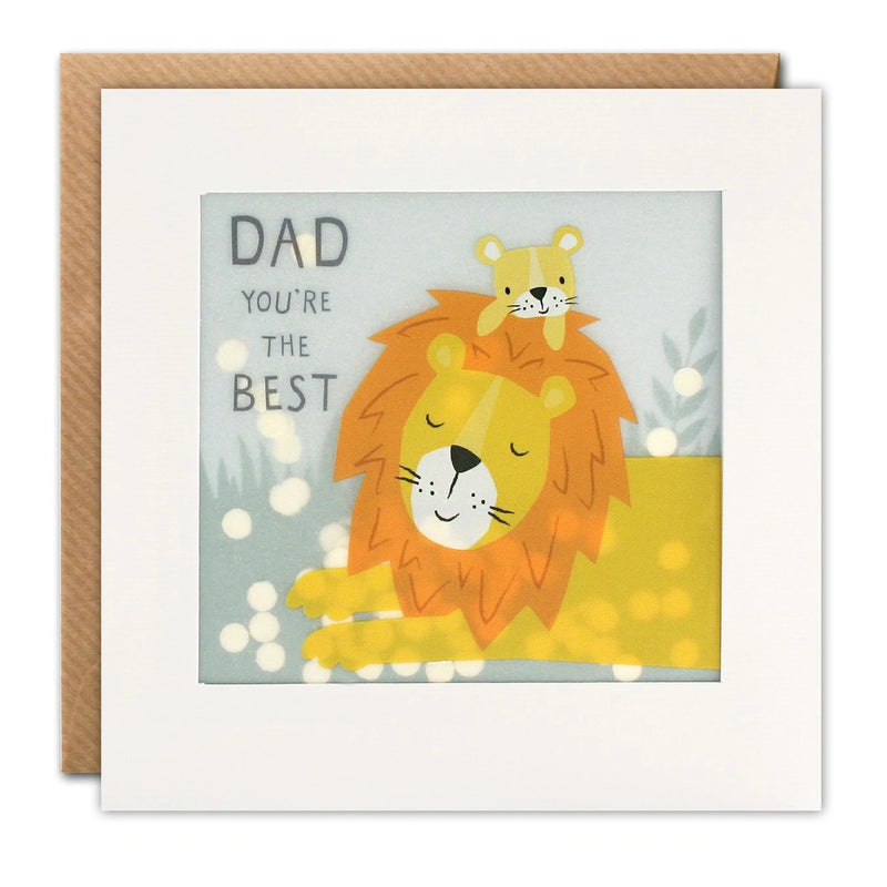 Best Dad Lion Shakies Card