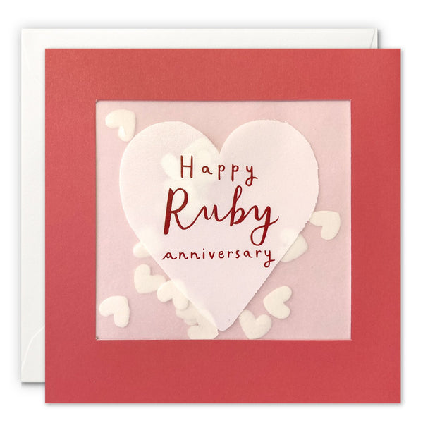 Ruby Anniversary Card