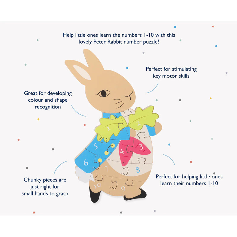 Peter Rabbit Wooden Number Puzzle