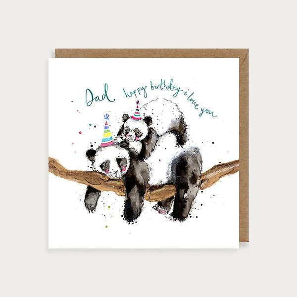 Dad Panda Birthday Card