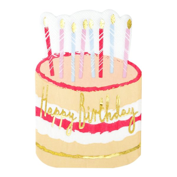 Birthday Cake Paper Napkins