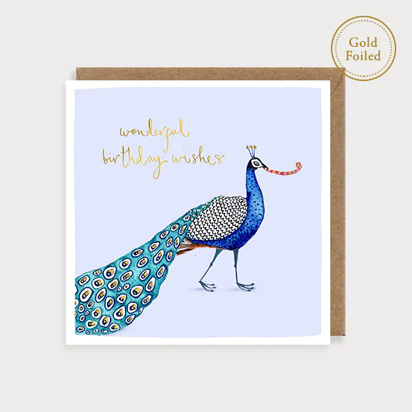 Birthday Peacock Card