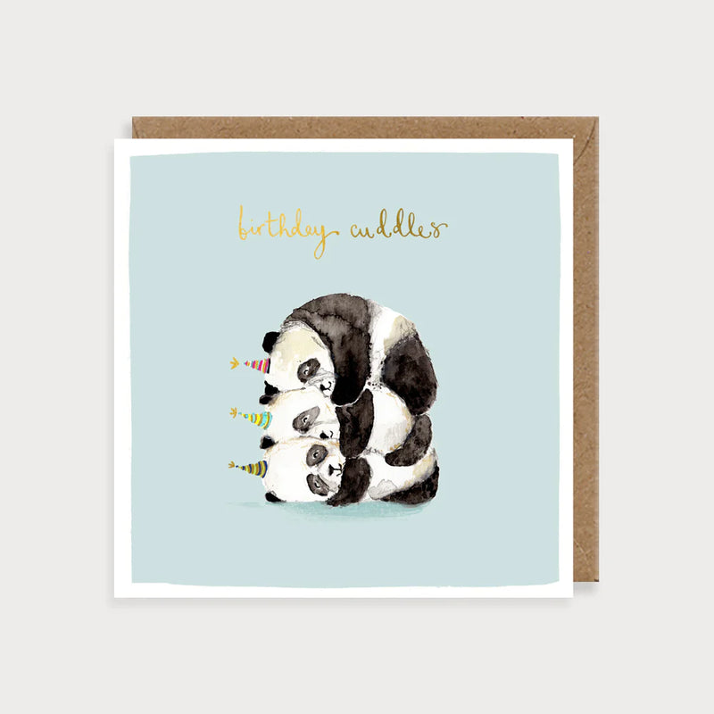 Pandas Birthday Cuddles Card