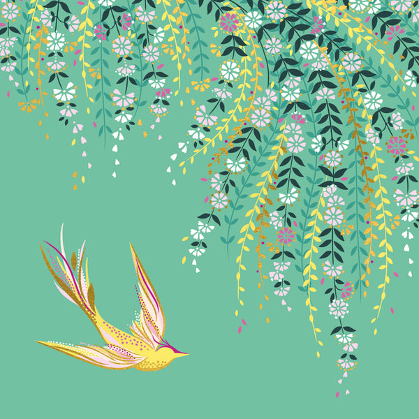 Swift & Green Trailing Florals Card