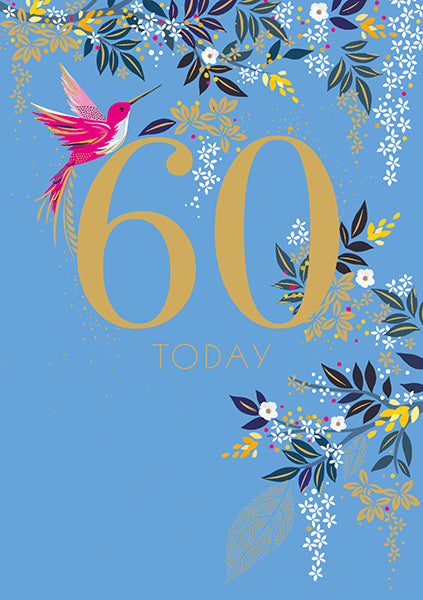 Happy Birthday 60th Card