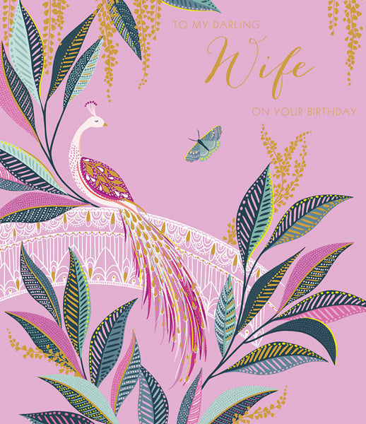 Happy Birthday Darling Wife Card