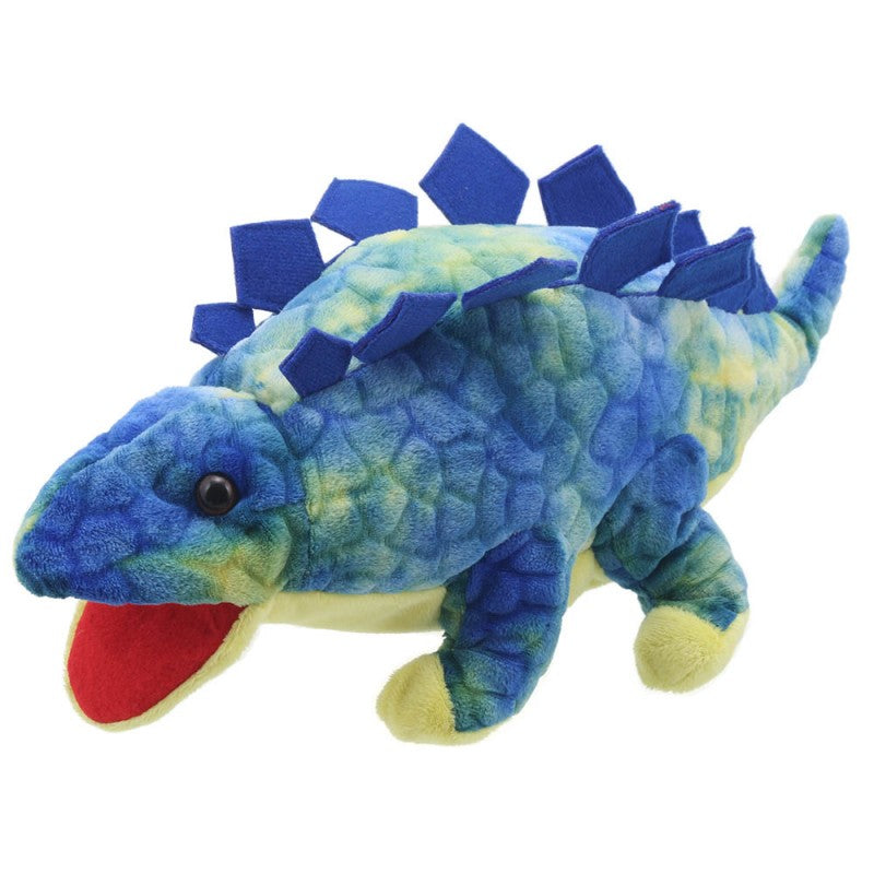 Baby Stegosaurus Hand Puppet - Blue