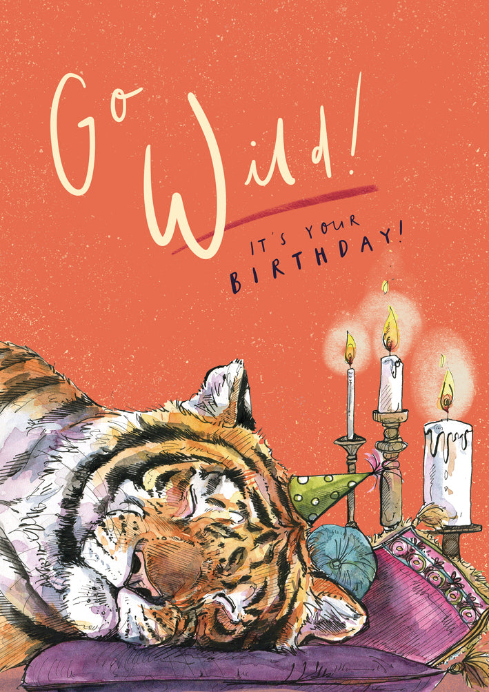 Go Wild Tiger Birthday Card