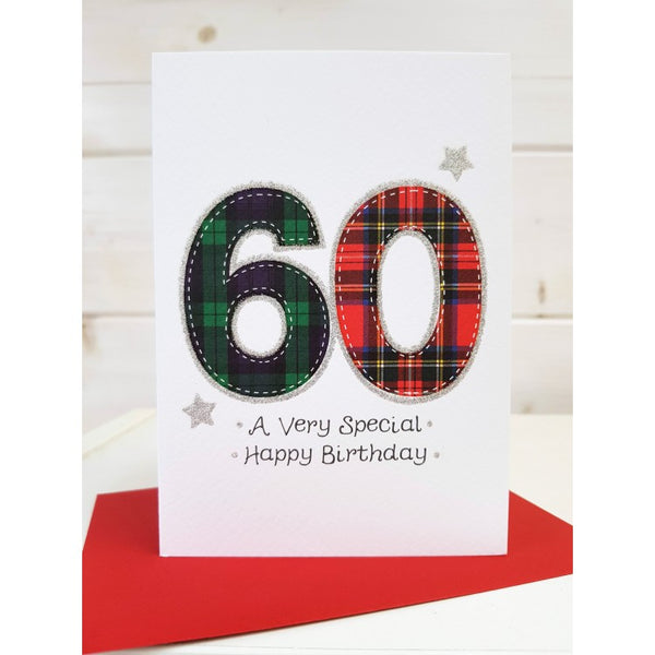 60th Tartan Birthday Card