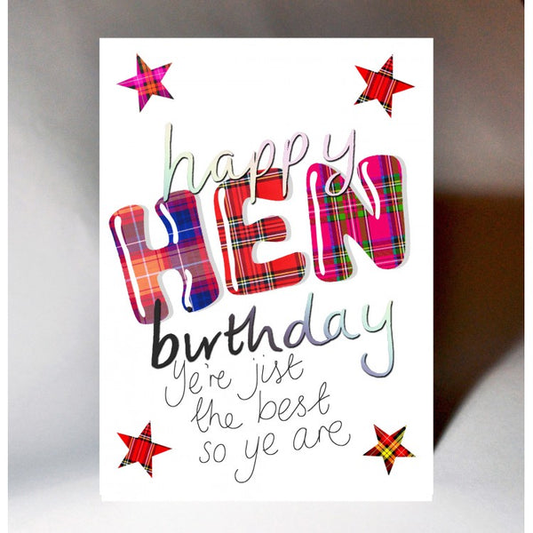 Happy Birthday Hen Card