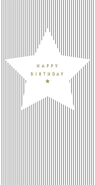 Happy Birthday Star Money Wallet Card