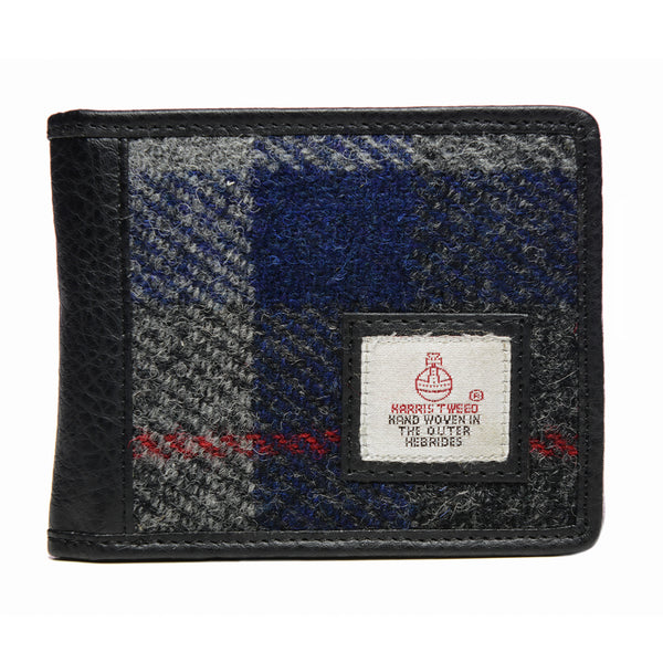 Harris Tweed Bifold Wallet- Blue Check