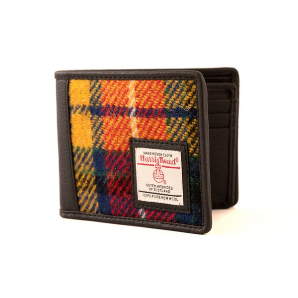 Harris Tweed Bifold Wallet - Saffron