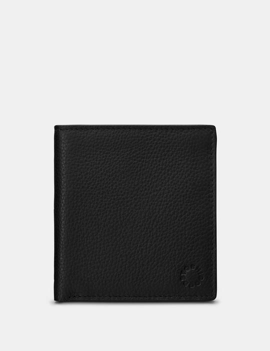 Genuine Black Leather Two Fold Wallet