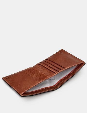 Genuine Brown Leather Slim Wallet