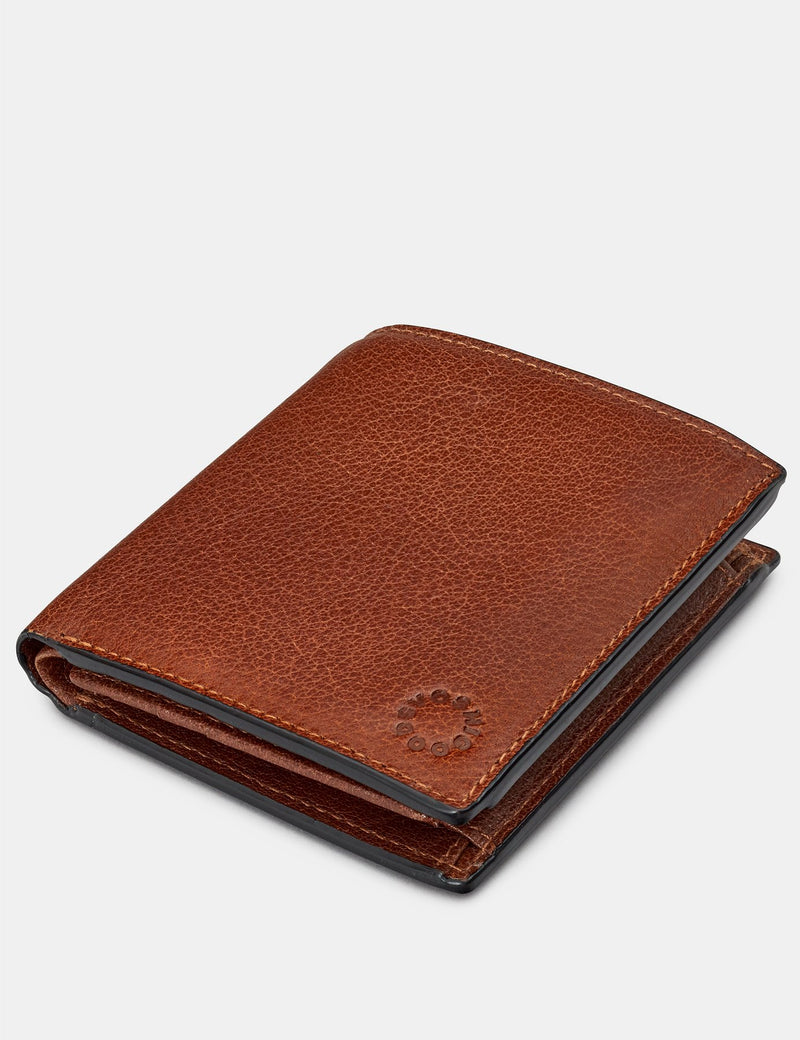 Genuine Brown Leather Two Fold Wallet