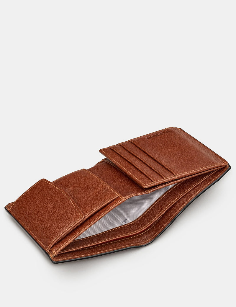 Genuine Brown Leather Two Fold Wallet