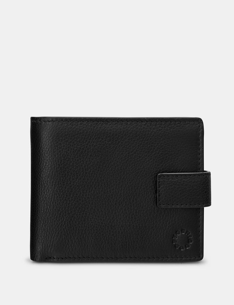 Genuine Black Leather Large Capacity Wallet