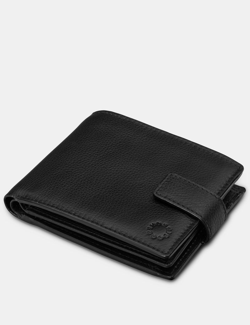 Genuine Black Leather Large Capacity Wallet