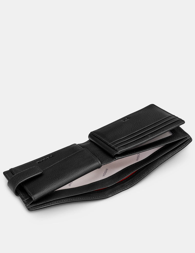 Genuine Black Leather Large Capacity Wallet