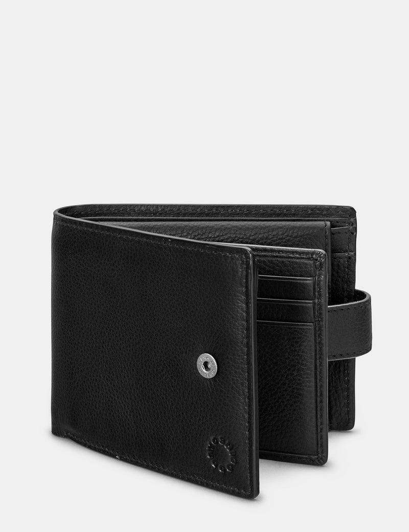 Genuine Black Leather Large Capacity Wallet