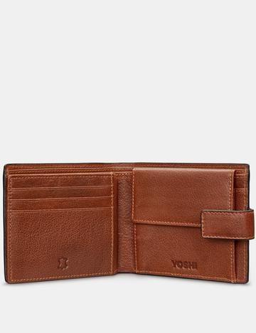 Genuine Brown Leather Large Capacity Wallet