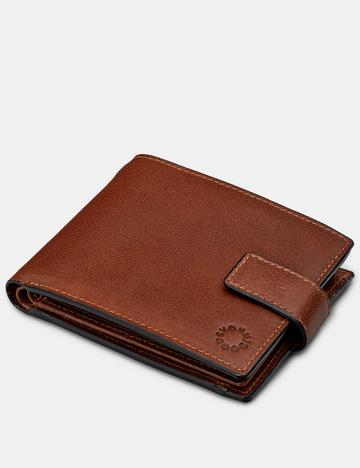 Genuine Brown Leather Large Capacity Wallet