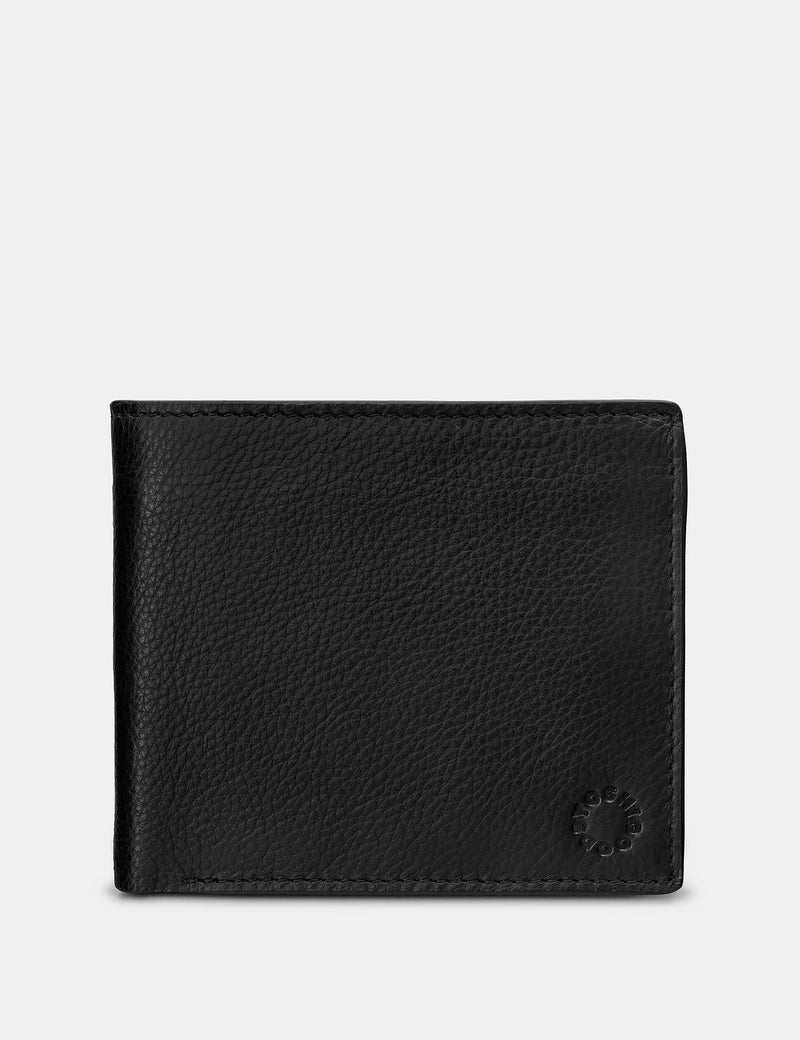 Genuine Black Leather Wallet With Extra Pocket