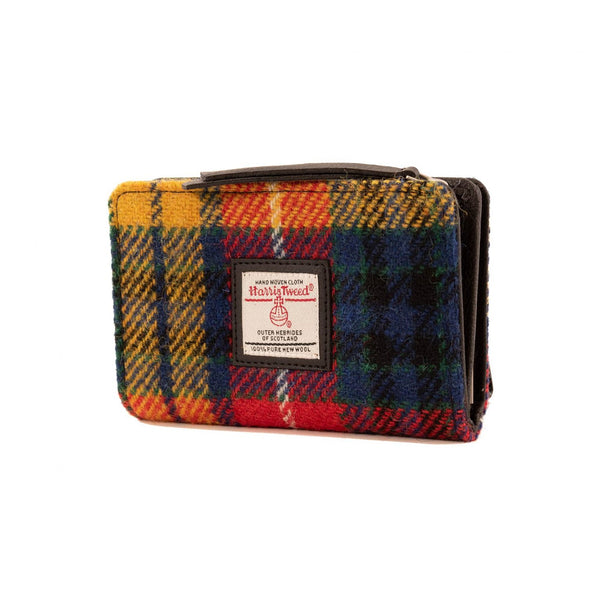 Harris Tweed Zip Purse - Saffron