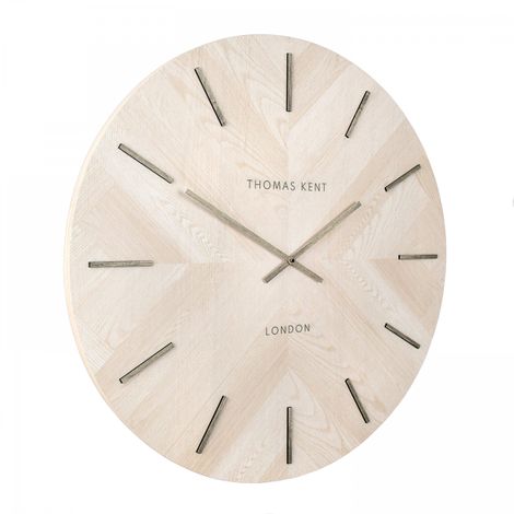 30" Wharf Herringbone Oversized Wall Clock