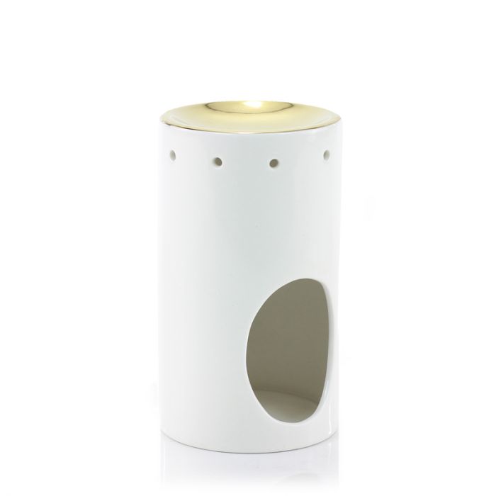 White Ceramic Tower Shaped Oil Burner