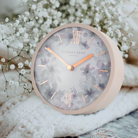 5" Crofter Mantel Clock - Dusty Pink