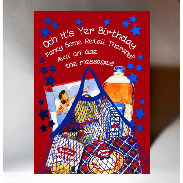 Shopping Bag Birthday Card