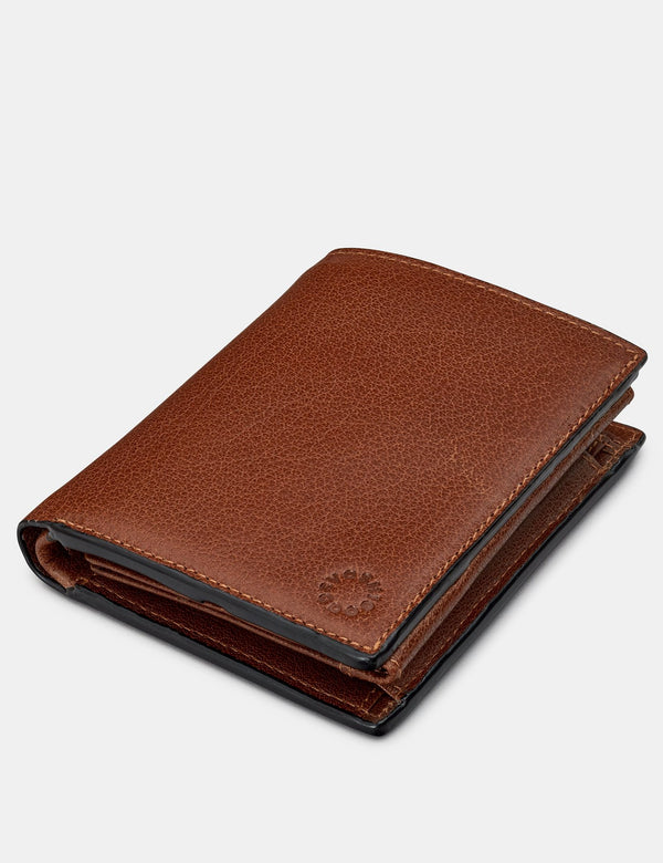 Genuine Brown Leather Large Capacity Wallet