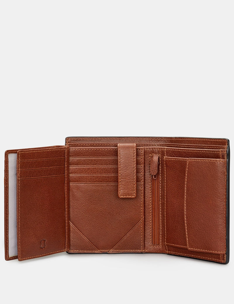 Genuine Brown Leather Large Capacity Wallet