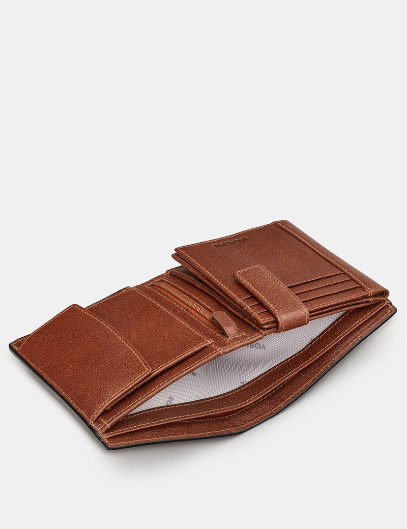 Genuine Brown Leather Large Capacity Wallet