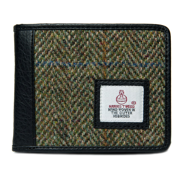 Harris Tweed Bifold Wallet - Country Green