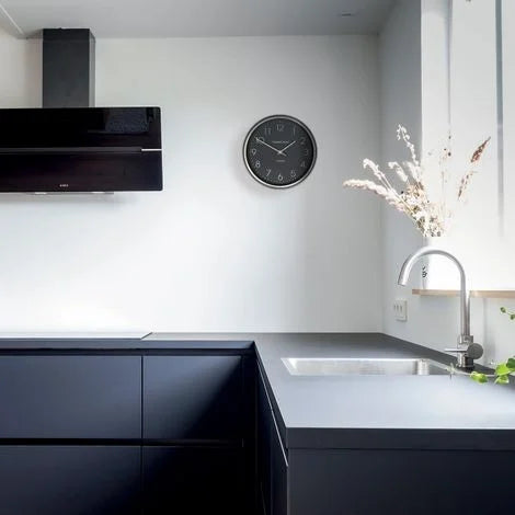 10" Hampton Wall Clock - Black