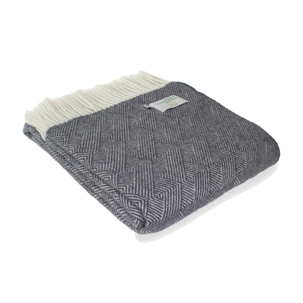 Delamere Orion Blue Wool Throw