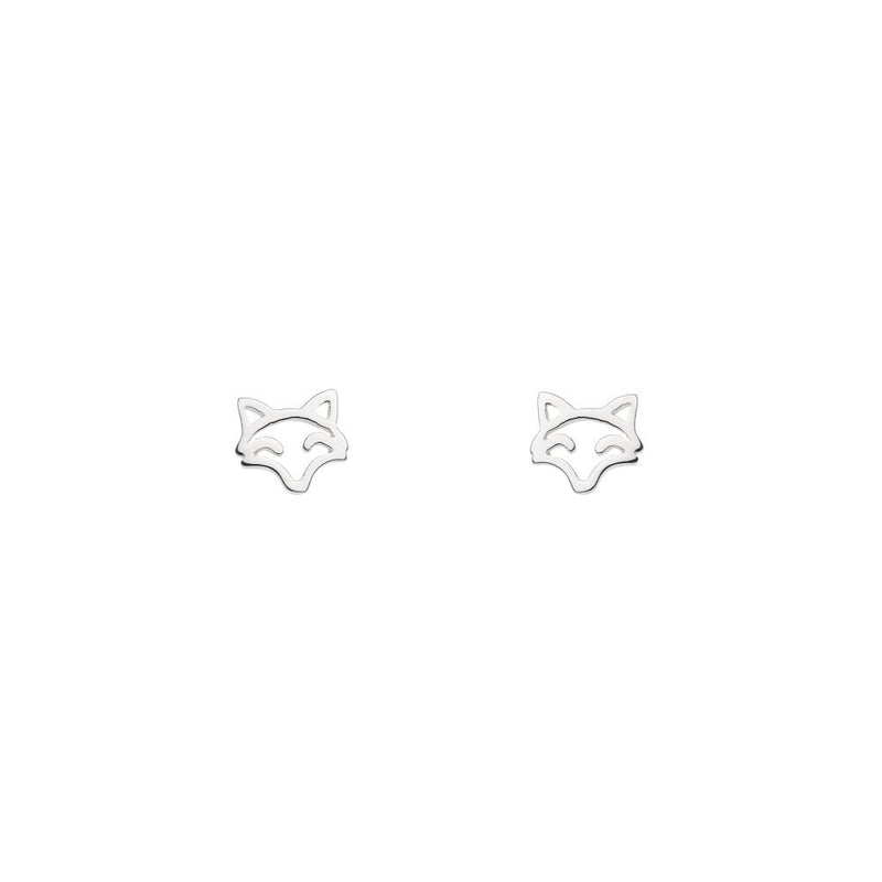Fox Face Stud Earrings